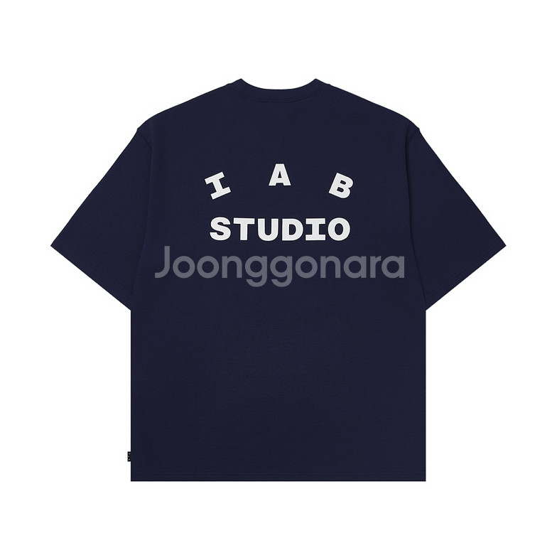 XL 아이앱 스튜디오 아이앱 오리지널 반팔 티셔츠 네이비 미개봉 미시착 새상품--0