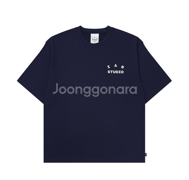 XL 아이앱 스튜디오 아이앱 오리지널 반팔 티셔츠 네이비 미개봉 미시착 새상품--1
