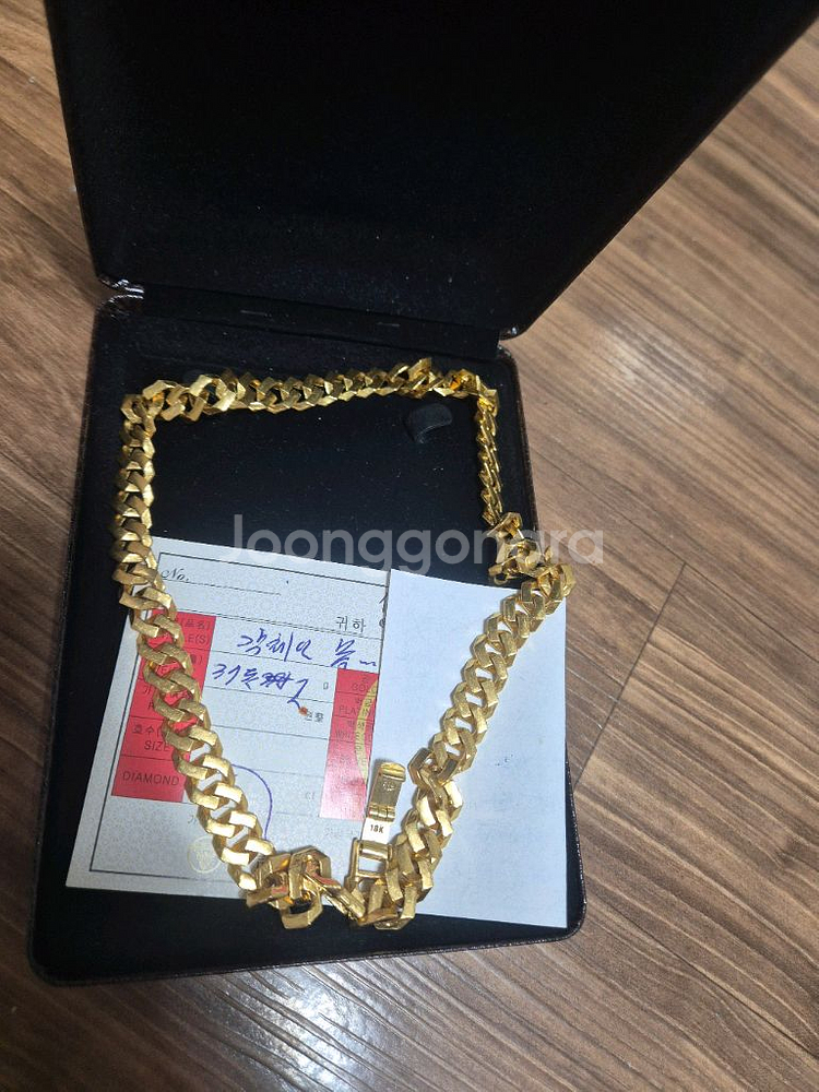 24k 순금 37돈 체인 목걸이 팝니다--1