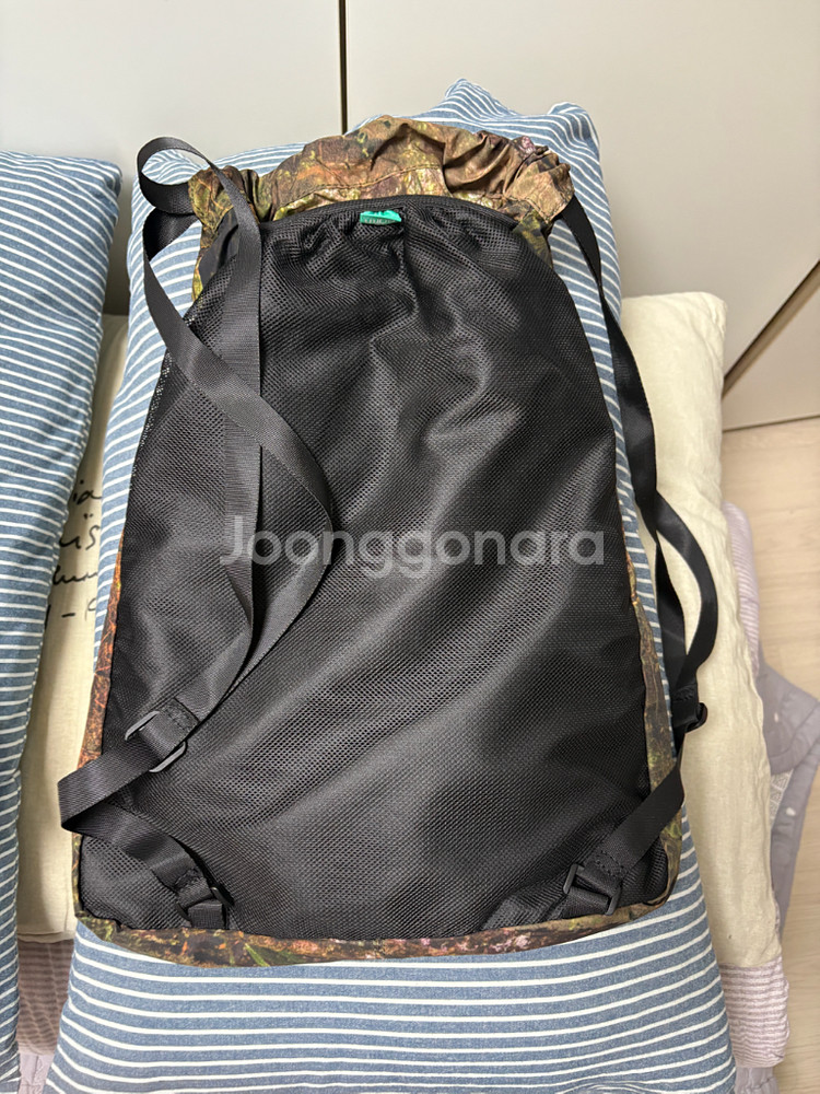 새상품)비비씨어스 여성용 친환경 스몰핸들 여행 보조 가방 실사 프린팅 숄더 백팩--1