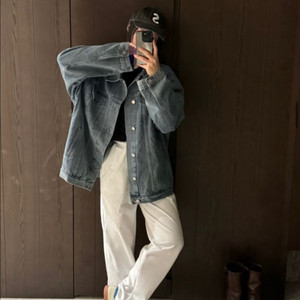 츄니토리 오버핏 청자켓 프리사이즈