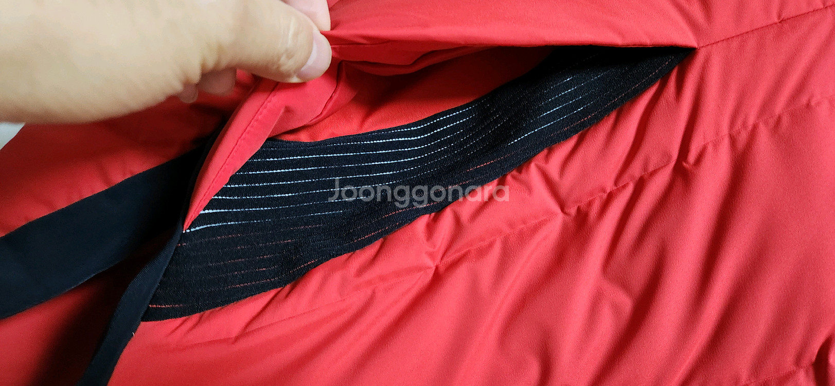 타이틀리스트 투어핏 구스 경량 패딩 (레드)--3