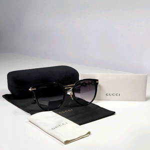 구찌 명품 신상 블랙 라운드 선글라스 [새상품&정품]