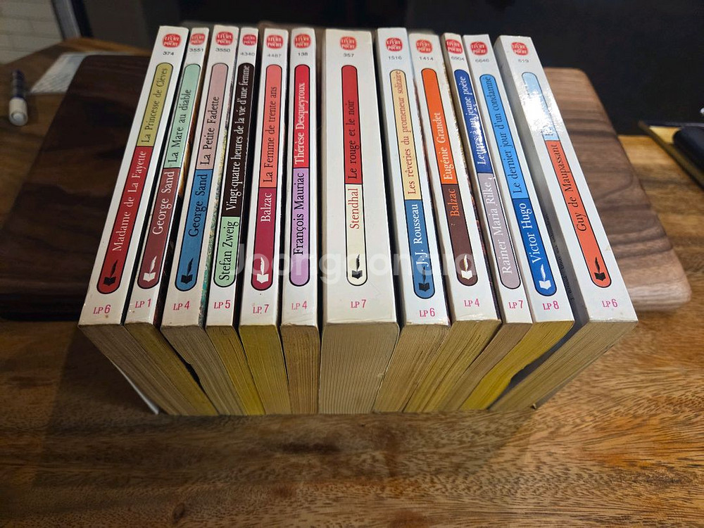 프랑스 고전 소설 책 세트 LIVRE POCHE 총12권--1