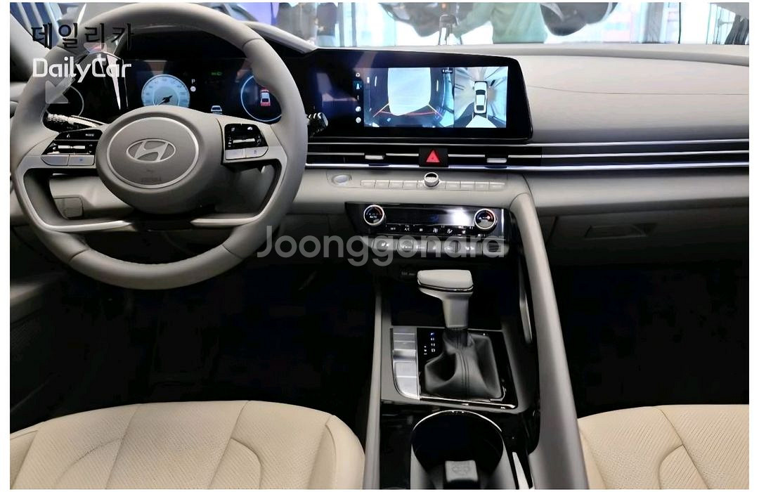 아반떼 CN7 페이스리프트 핸들/기어봉 셋트--0