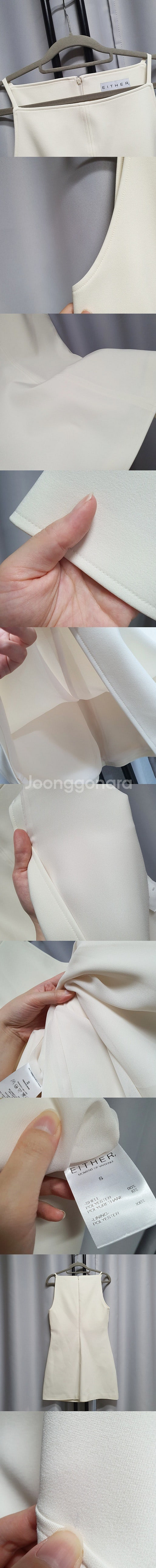 EITHER 이더 슬림 미니 원피스 (슬리브리스 드레스)--3