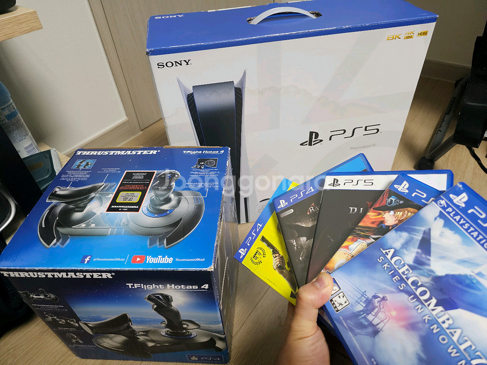 PS5 디스크에디션+호타스4+추가CD--0