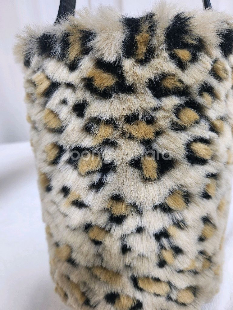 한섬 시스템 레오파드 버킷백 토트백--7