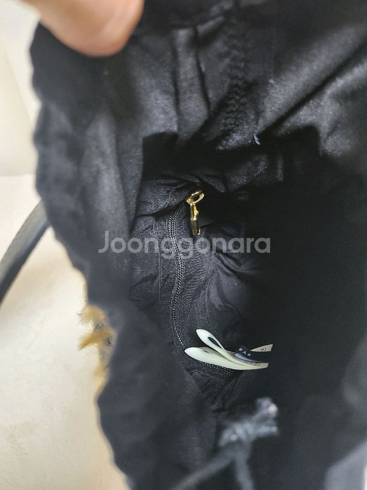 한섬 시스템 레오파드 버킷백 토트백--5