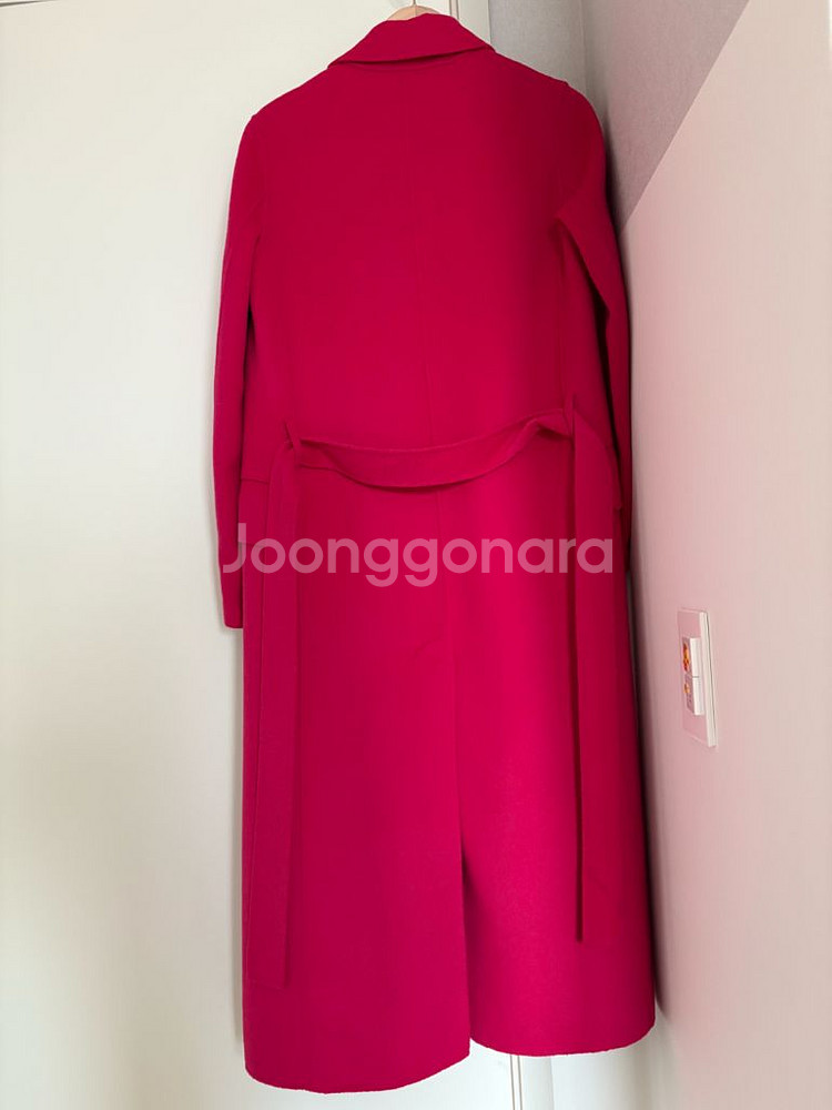 마쥬 롱 코트 핑크--2