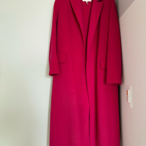 마쥬 롱 코트 핑크