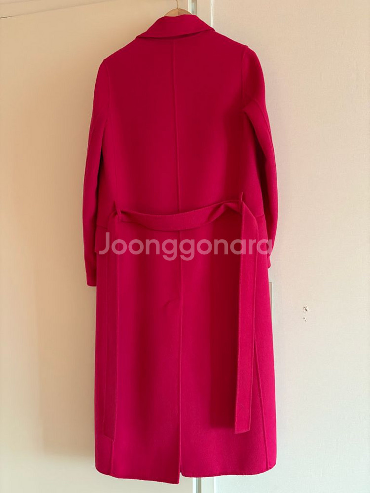 마쥬 롱 코트 핑크--5
