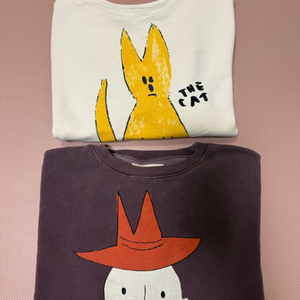 타오 기모 맨투맨 12y (루즈핏) 2개일괄