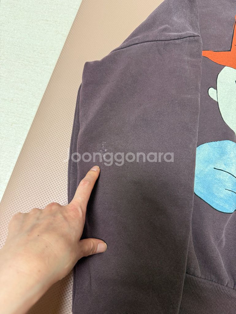 타오 기모 맨투맨 12y (루즈핏) 2개일괄--5