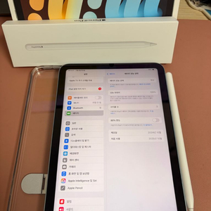 10월구매 아이패드 미니 7세대 256기가 스타라이트 풀박+애펜프로