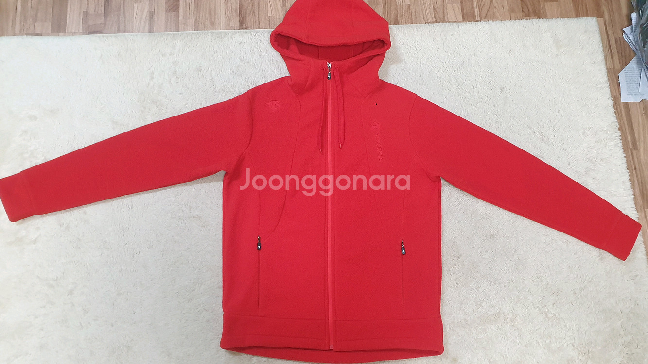 [남성100] 데상트 후드 후리스 상태굿 무료배송--4