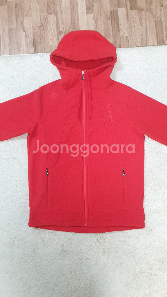 [남성100] 데상트 후드 후리스 상태굿 무료배송--3