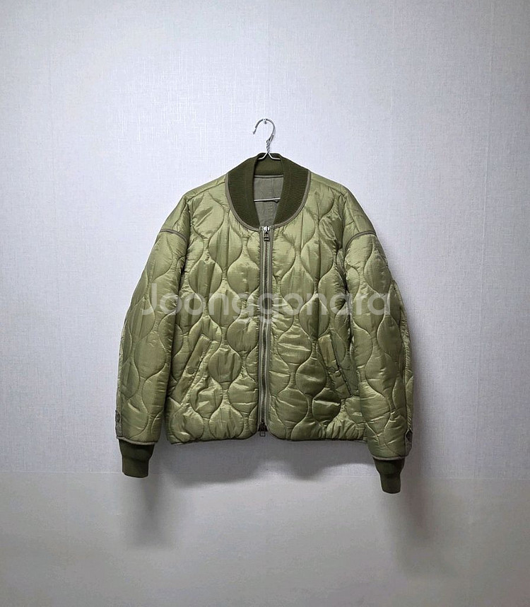 라퍼지 퀼팅 봄버 자켓 마착용 L--0