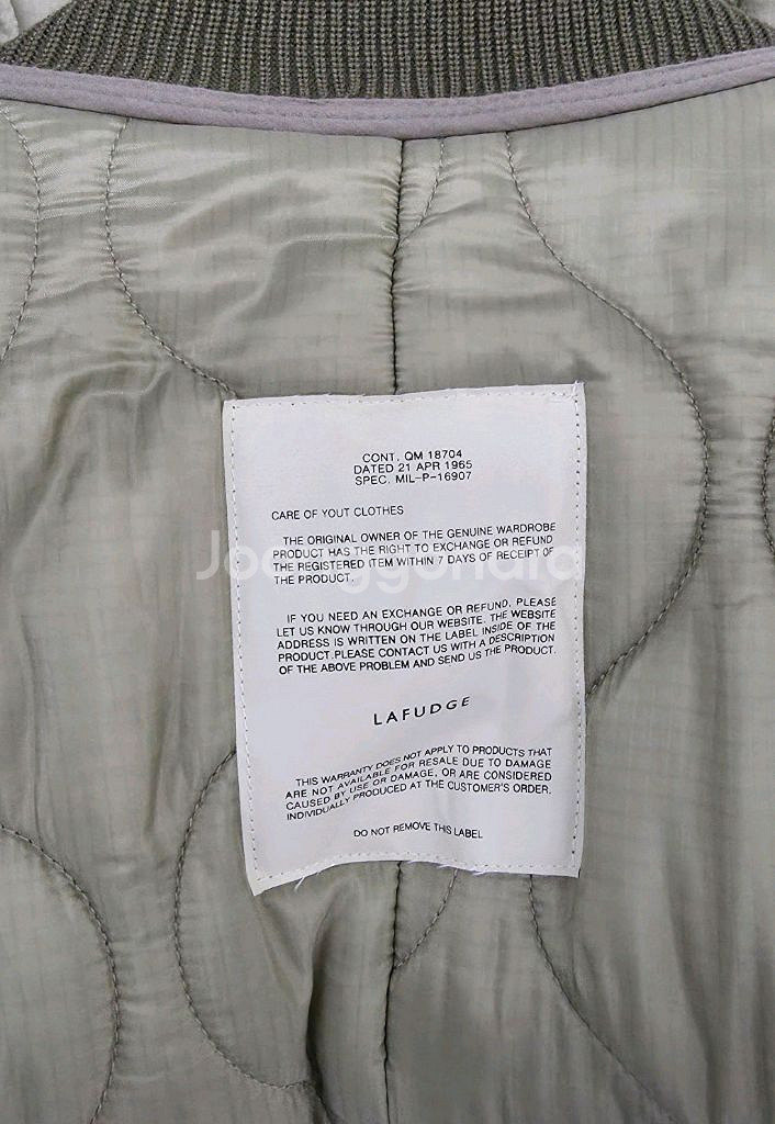 라퍼지 퀼팅 봄버 자켓 마착용 L--3