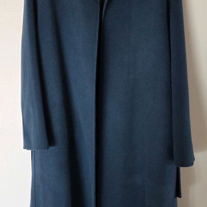 캐시미어 100% 노카라 네이비 롱코트 새상품