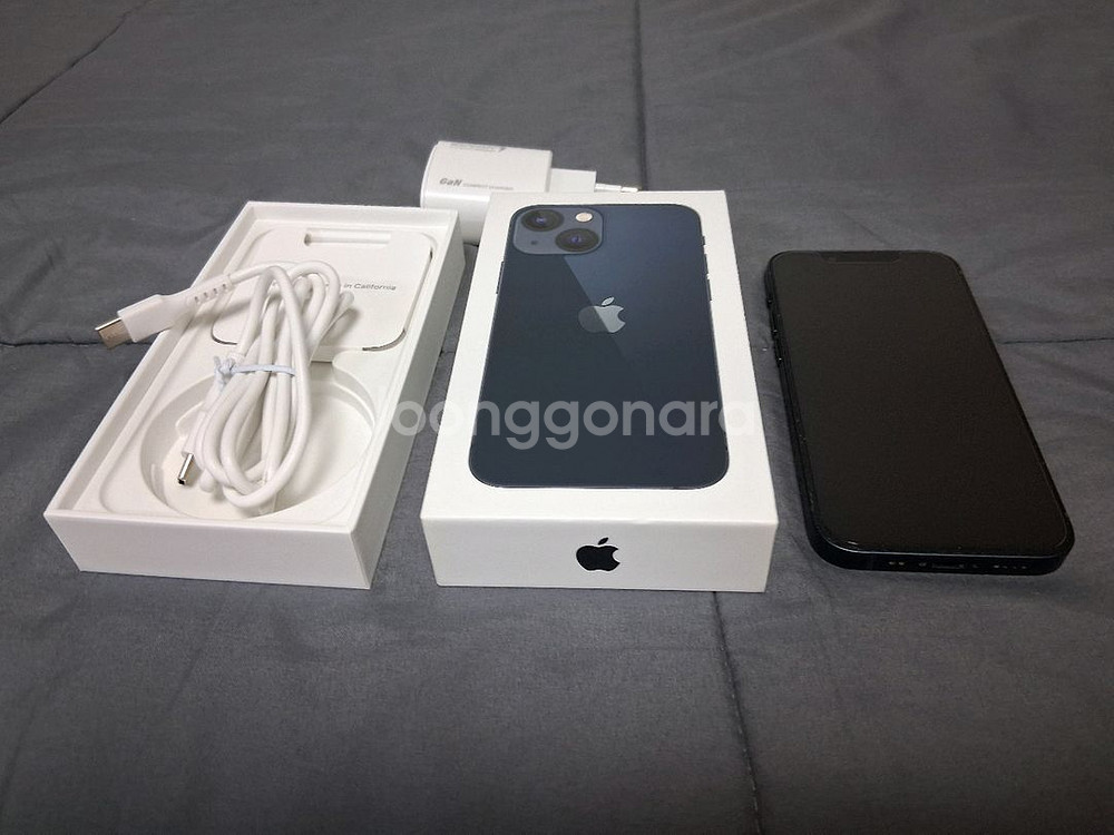 아이폰 13 미니 미드나이트 128기가 풀박스--6