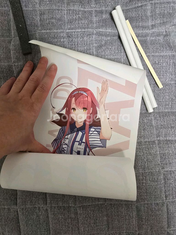 미사용 함대콜렉션 칸코레 굿즈, 로슨 편의점 족자봉--2