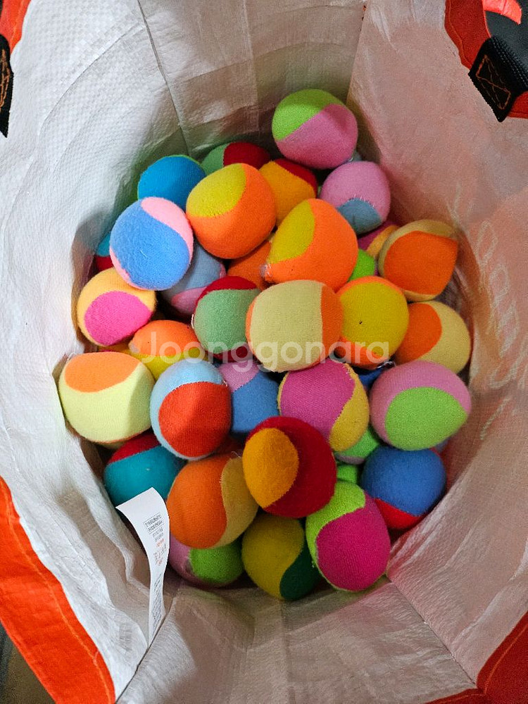 유아체육교구 벨크로조끼 대형20장/솜공 일괄(택포)--1