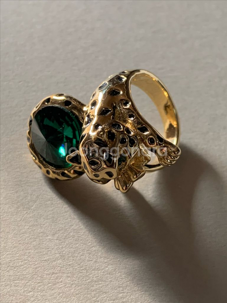 빈티지 표범 반지--0