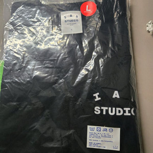 IAB STUDIO 블랙 반팔 티셔츠 L 새상품