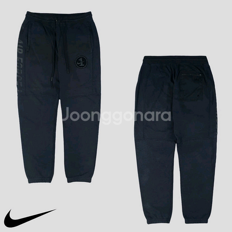 나이키 피그먼트 블랙 밴딩 에어포스1 조거--0