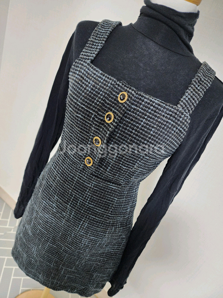 지그재그 모코블링 원피스 블라우스 연말룩 파티룩 하객룩--1