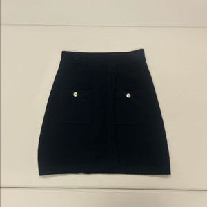 시에 sie 쉘 니트랩 미니스커트 블랙 S