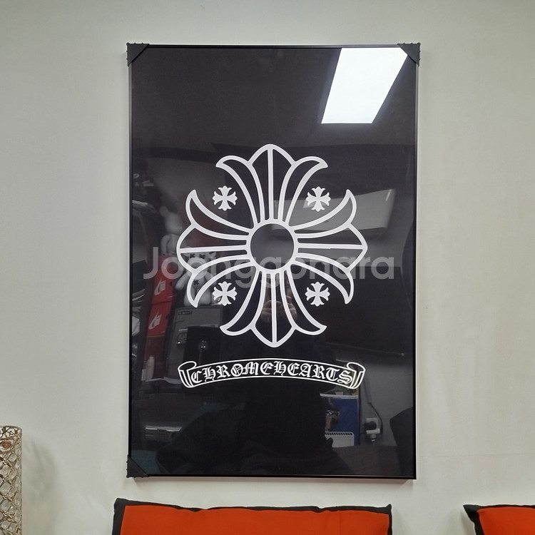 크롬하츠 로고 대형 그림 액자 팝아트 인테리어소품 인테리어액자 명품그림 명품액자--0