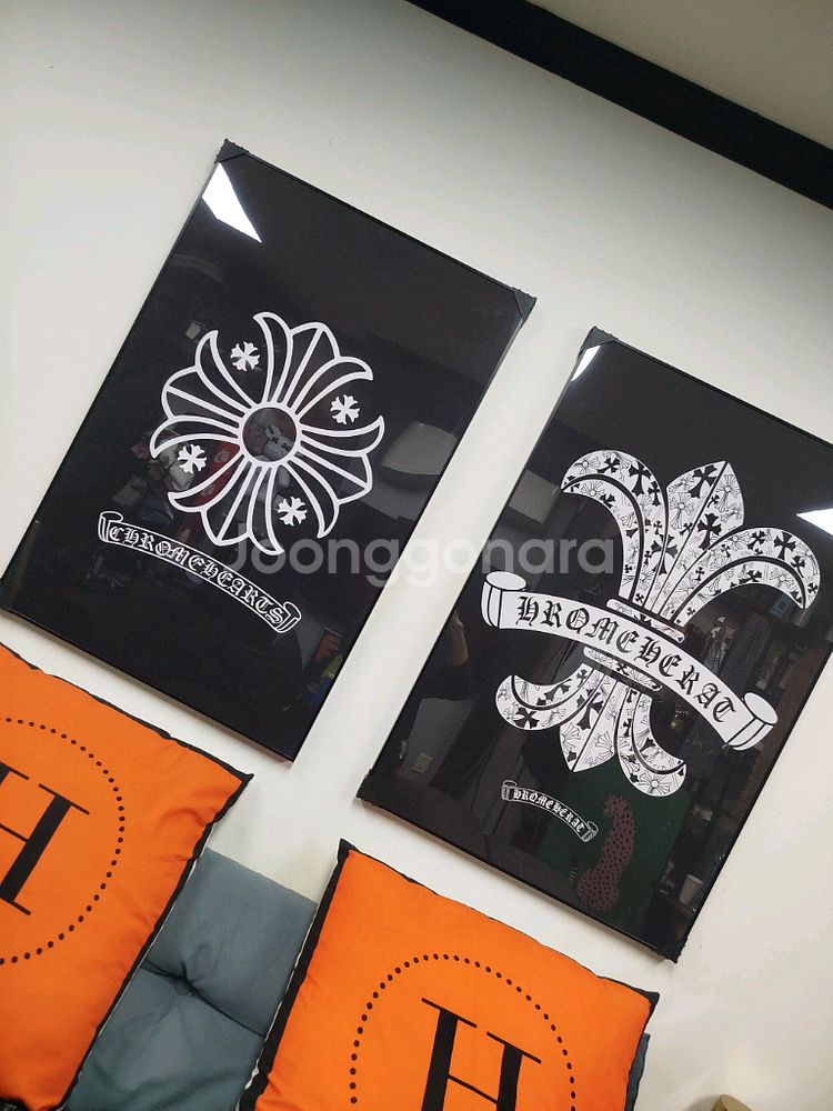 크롬하츠 로고 대형 그림 액자 팝아트 인테리어소품 인테리어액자 명품그림 명품액자--9