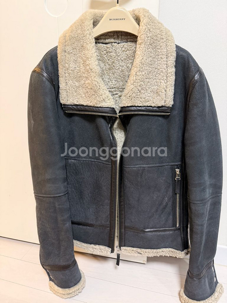 버버리 시어링 스타일 리얼 무스탕 자켓--0