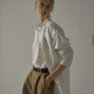 파사드패턴 오버핏 코튼 셔츠