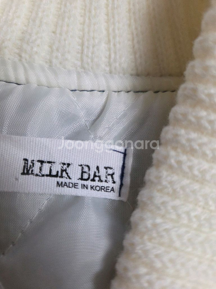 밀크바 니트 봄버 자켓 F--2