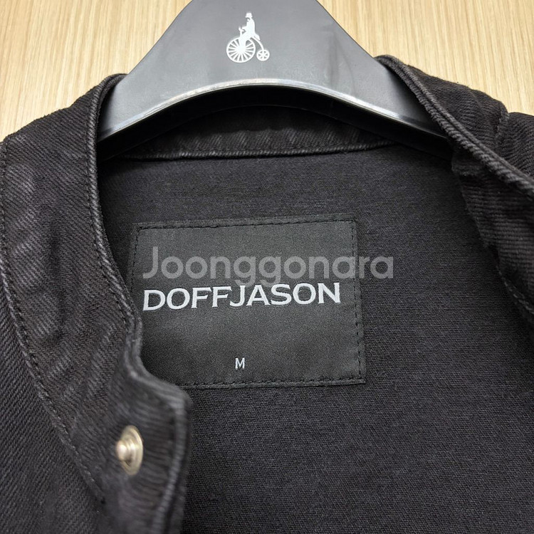 [M] 도프제이슨 데님 바이커 자켓 블랙--4