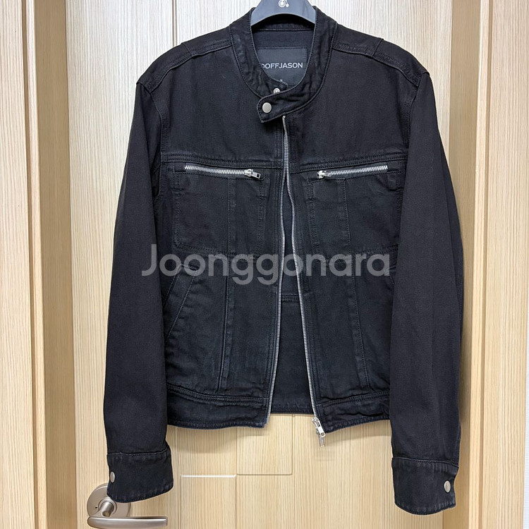 [M] 도프제이슨 데님 바이커 자켓 블랙--2