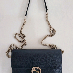 구찌 인터로킹 미니 체인 크로스백