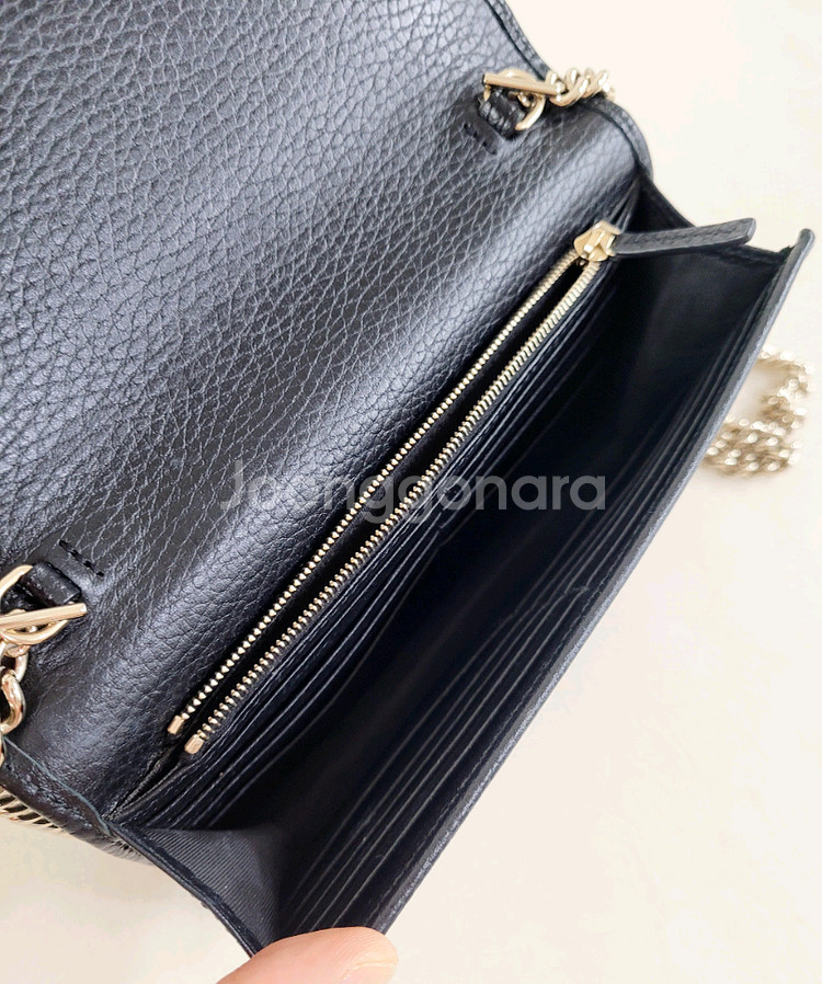 구찌 인터로킹 미니 체인 크로스백--2