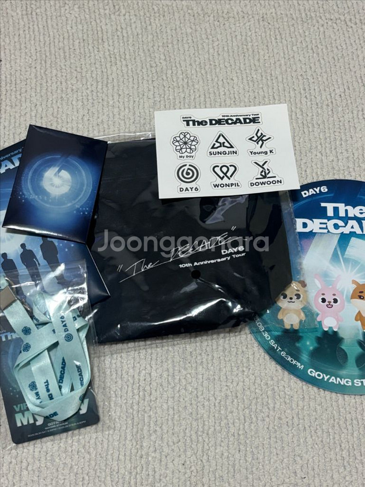 데이식스 고양콘 첫콘 마데, 입장 특전 + 타투 스티커--0