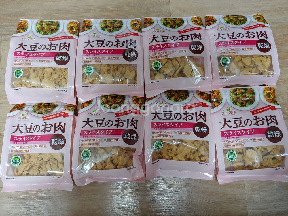 마루코메 건조형 콩고기 슬라이스 90g 4봉 미개봉 새제품 비건 식물성 단백질 대체육 다이어트--1