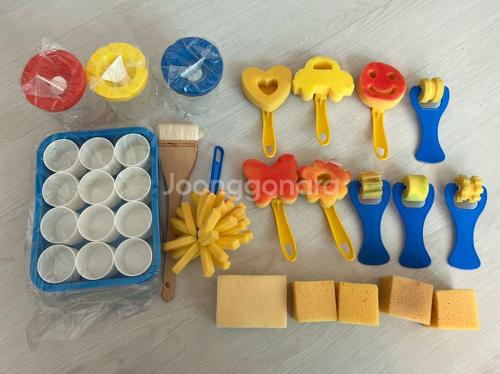 파스 유아물감 11종 외 물감놀이 도구--2