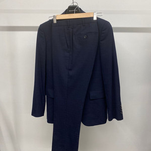 (95,30)남성용 지이크 파렌하이트 잔체크 네이비 수트 셋업 정장 세트