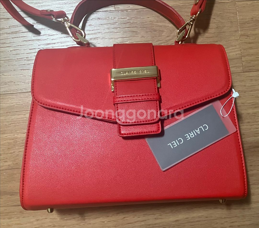 클레르시에 레드 크로스백--2