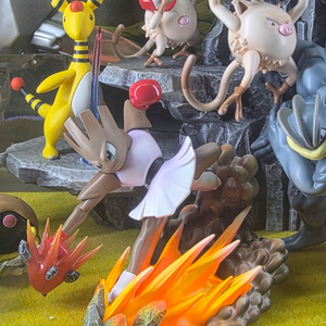 boom 시라소몬 홍수몬 일괄 포켓몬 레진 스케일월드