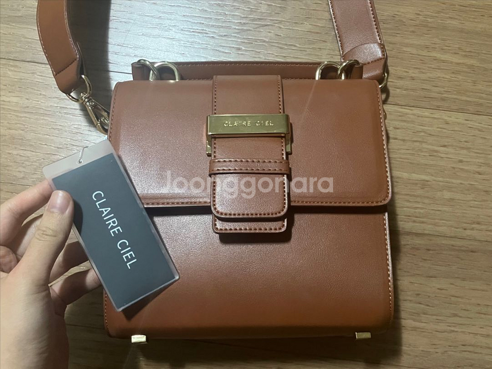 클레르시엘 레더 크로스백 메르백--0