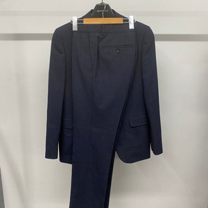 (95,30)남성용 지이크 파렌하이트 잔체크 네이비 수트 셋업 정장 세트