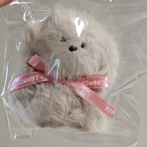 새제품) 미니뿌 미니푸 인형 키링 브라운